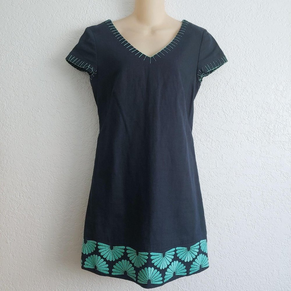 Vineyard Vines Embroidered Shift Linen Dress 2